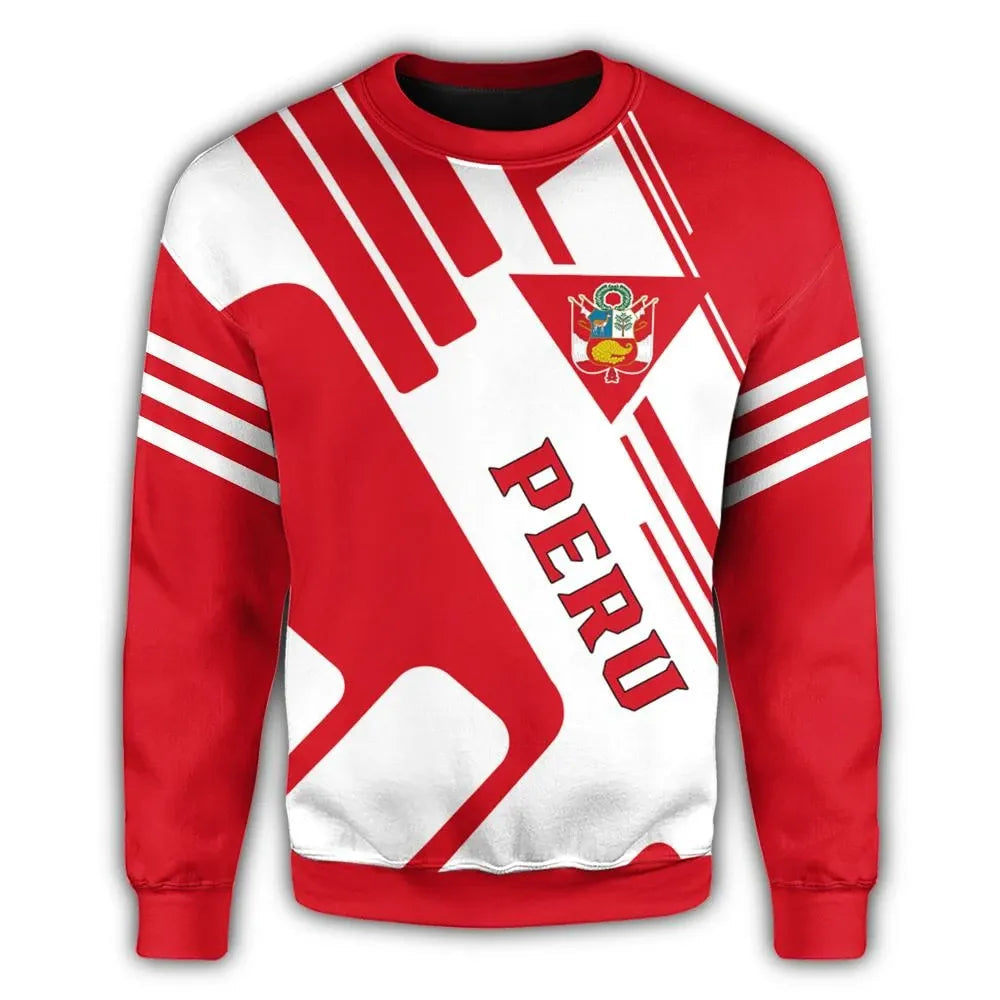Peru Coat Of Arms Sweatshirt Rockie RLT7 - Wonder Print Shop