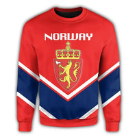 Norway Coat Of Arms Sweatshirt Lucian Style RLT7 - Wonder Print Shop