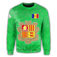 Andorra Christmas Coat Of Arms Sweatshirt X Style RLT8 - Wonder Print Shop
