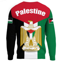 Wonder Print Shop Palestine Sweatshirt, Coat Of Arms Palestine RLT13 - Wonder Print Shop