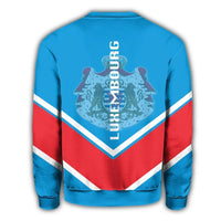 Luxembourg Coat Of Arms Sweatshirt Lucian Style RLT6 - Wonder Print Shop