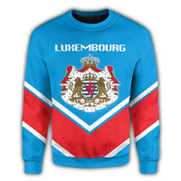 Luxembourg Coat Of Arms Sweatshirt Lucian Style RLT6 - Wonder Print Shop