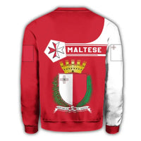 Malta Coat Of Arms Sweatshirt Simple Style RLT12 - Wonder Print Shop