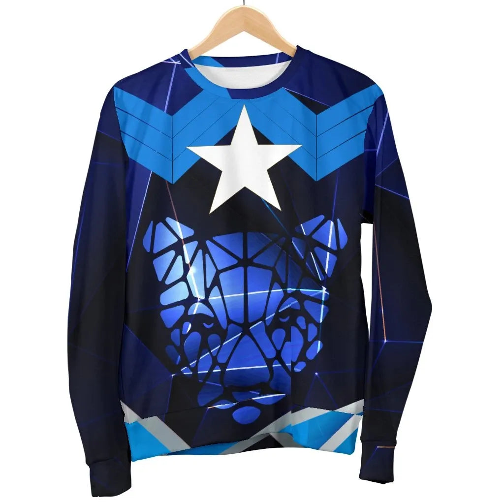 Somalia Mens Sweater Coat Of Arms Somalia With Leopard RLT8 - Wonder Print Shop