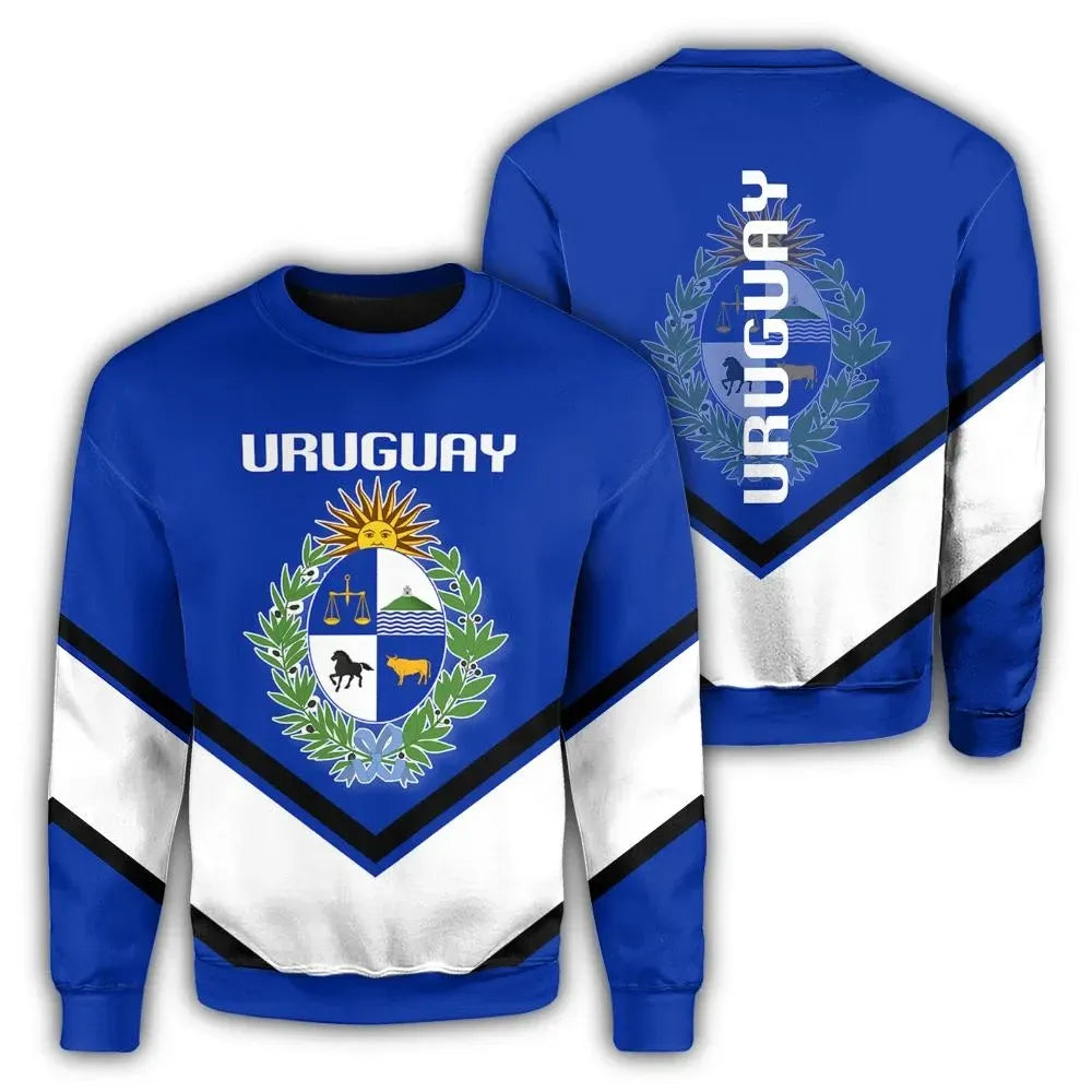 Uruguay Coat Of Arms Sweatshirt Lucian Style RLT6 - Wonder Print Shop