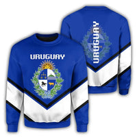 Uruguay Coat Of Arms Sweatshirt Lucian Style RLT6 - Wonder Print Shop