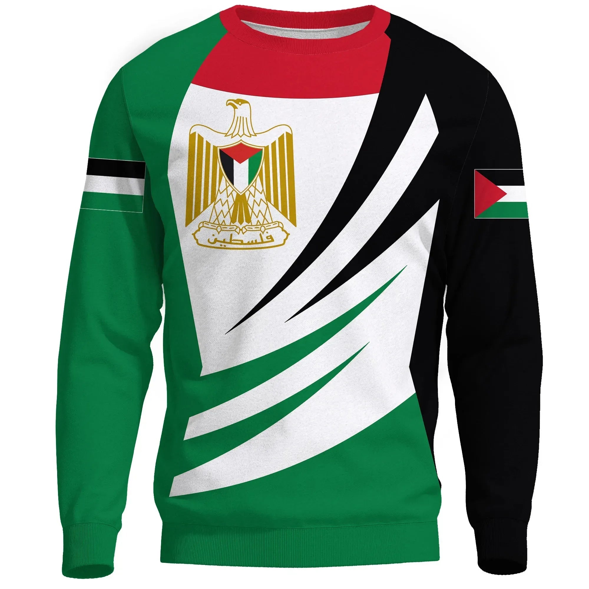 Palestine Sweatshirt Coat Of Arms BinCjou RLT13 - Wonder Print Shop