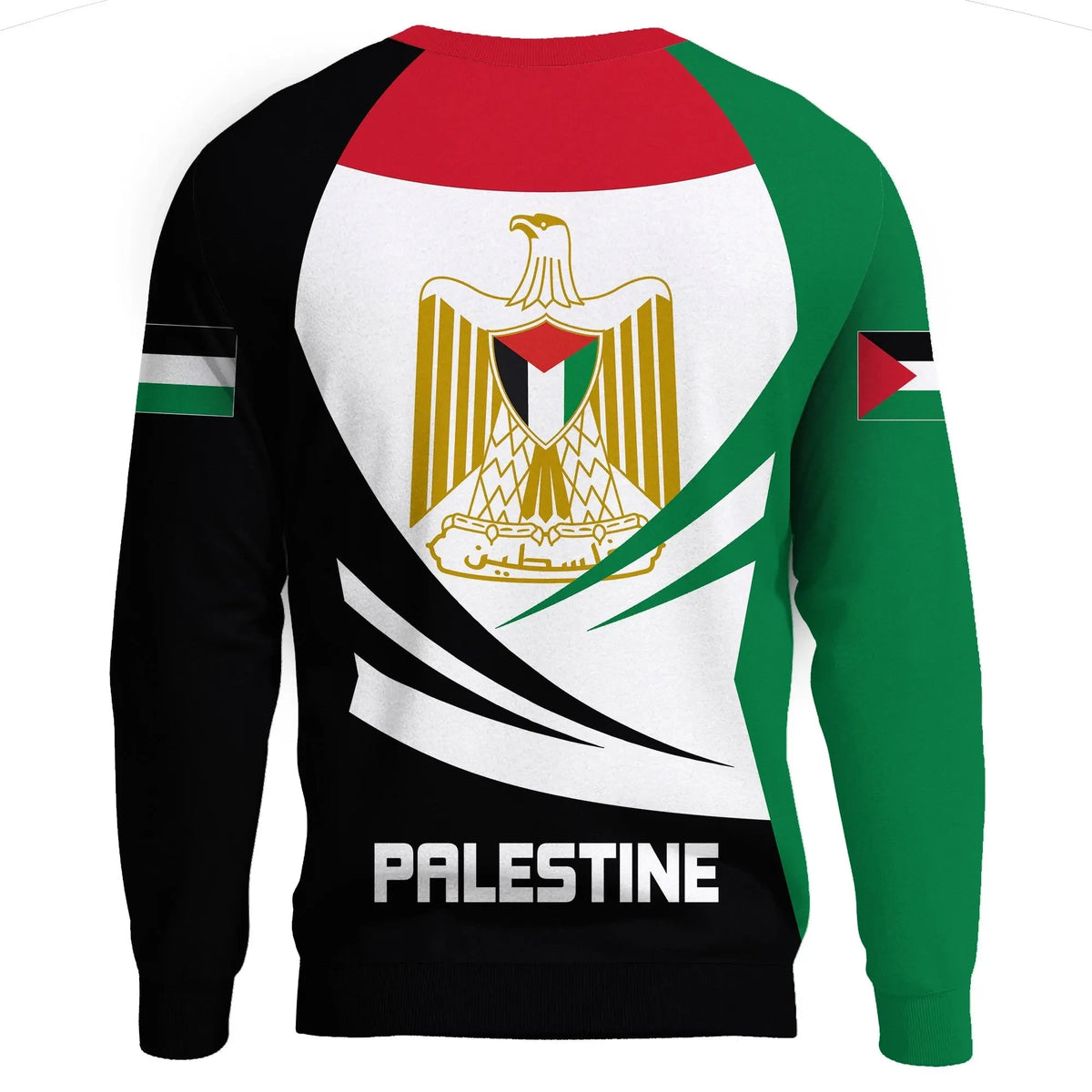 Palestine Sweatshirt Coat Of Arms BinCjou RLT13 - Wonder Print Shop
