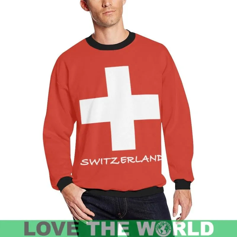 Switzerland Flag Sweatshirt RLT13 - Wonder Print Shop