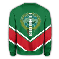Kuwait Coat Of Arms Sweatshirt Lucian Style RLT8 - Wonder Print Shop