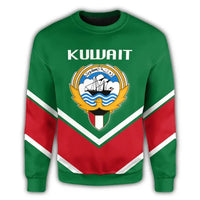 Kuwait Coat Of Arms Sweatshirt Lucian Style RLT8 - Wonder Print Shop