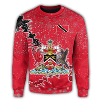 Trinidad and Tobago Christmas Coat Of Arms Sweatshirt X Style8 RLT6 - Wonder Print Shop