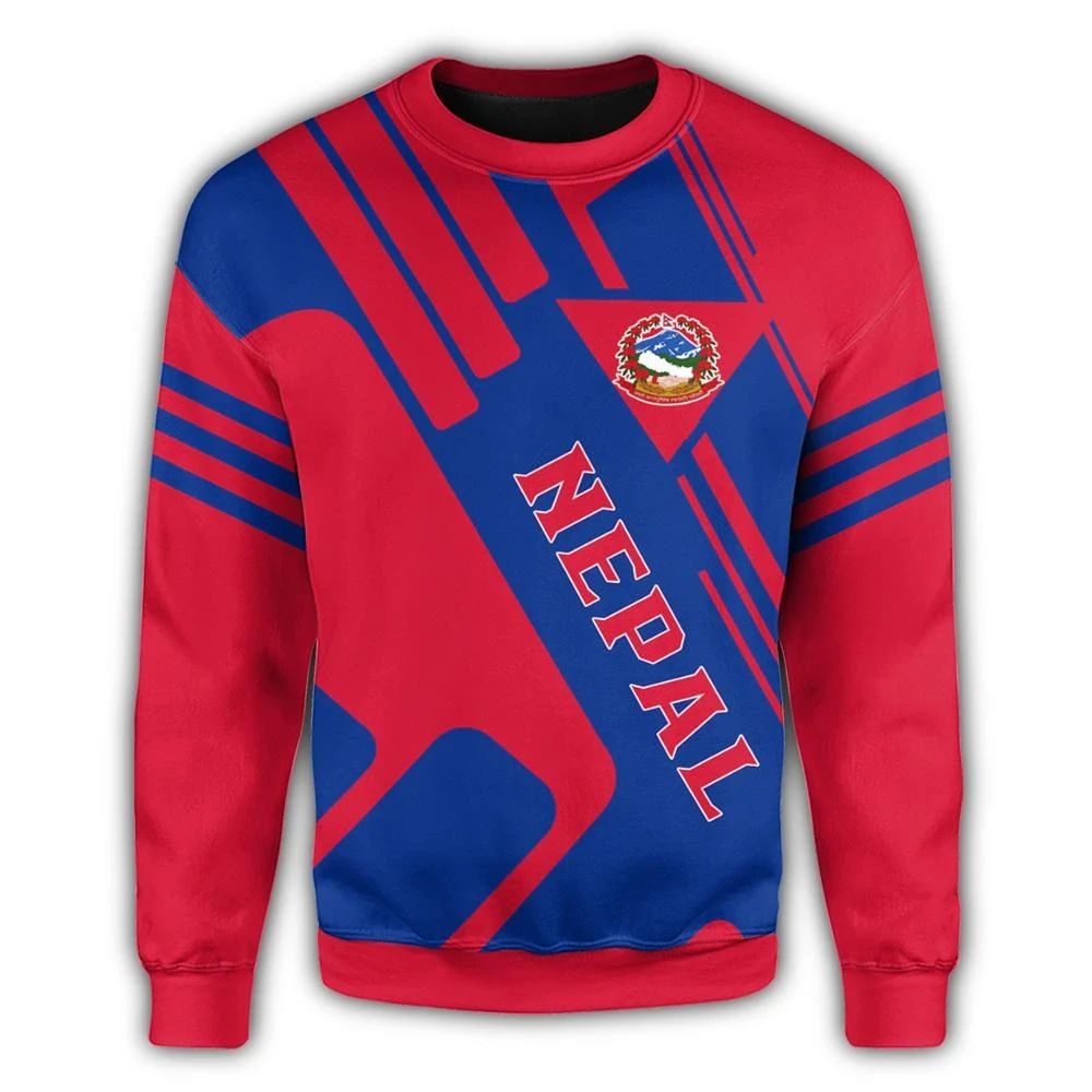 Nepal Coat Of Arms Sweatshirt Rockie RLT7 - Wonder Print Shop