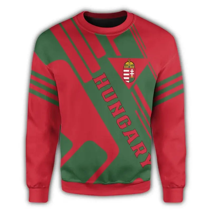 Hungary Coat Of Arms Sweatshirt Rockie RLT8 - Wonder Print Shop