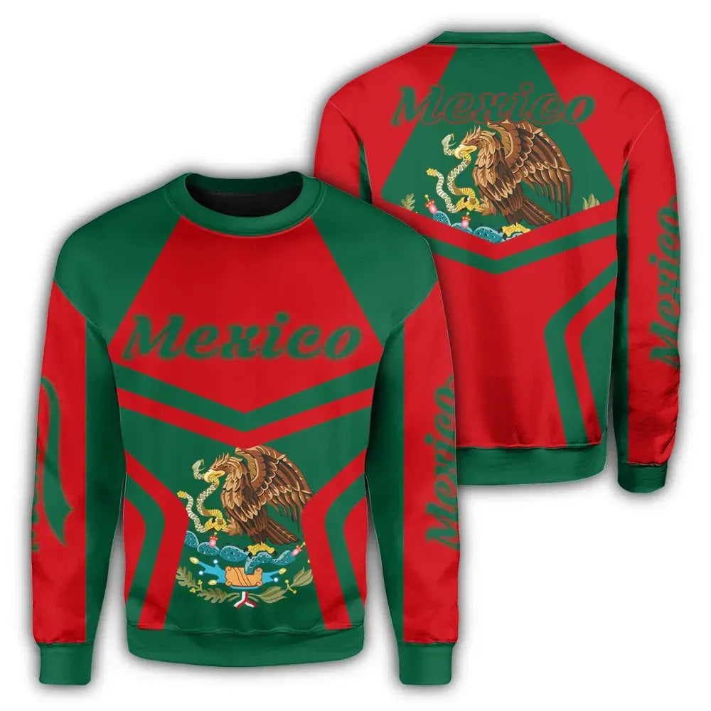 Mexico Coat Of Arms Sweatshirt My Style RLT13 - Wonder Print Shop