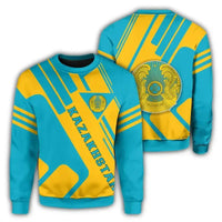 Kazakhstan Coat Of Arms Sweatshirt Rockie RLT8 - Wonder Print Shop