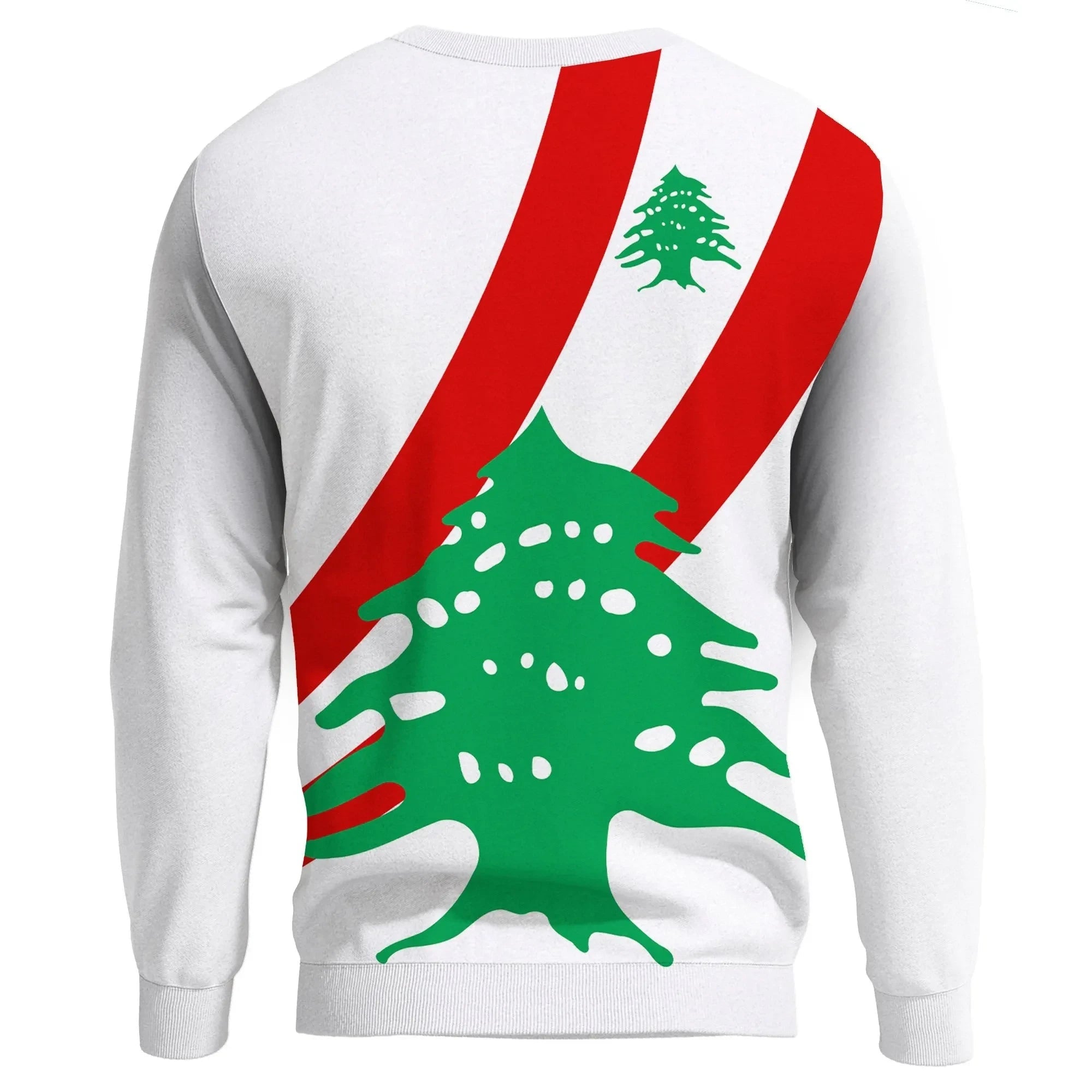 Lebanon Special Flag Sweatshirt Knitted Long - Sleeved Sweater RLT6 - Wonder Print Shop