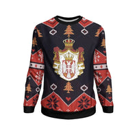 Serbia Christmas Sweatshirt Santa Claus Ho Ho Ho10 RLT7 - Wonder Print Shop