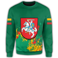 Lithuania Coat Of Arms Sweatshirt Spaint Style RLT6 - Wonder Print Shop