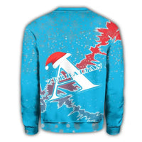 Azerbaijan Christmas Coat Of Arms Sweatshirt X Style RLT8 - Wonder Print Shop