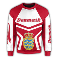 Denmark Coat Of Arms Sweatshirt My Style RLT13 - Wonder Print Shop