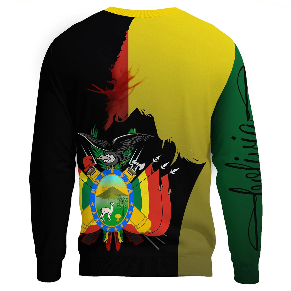 Bolivia Flag-Coat of Arms Sweatshirt RLT6 - Wonder Print Shop