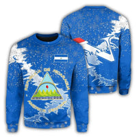Nicaragua Christmas Coat Of Arms Sweatshirt X Style RLT8 - Wonder Print Shop