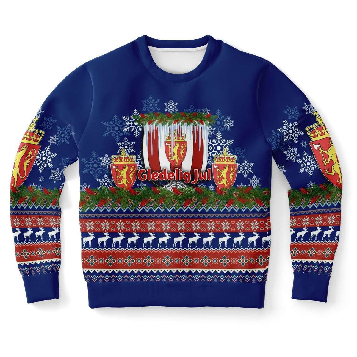 Norway Viking Ship Christmas Sweatshirt RLT7 - Wonder Print Shop