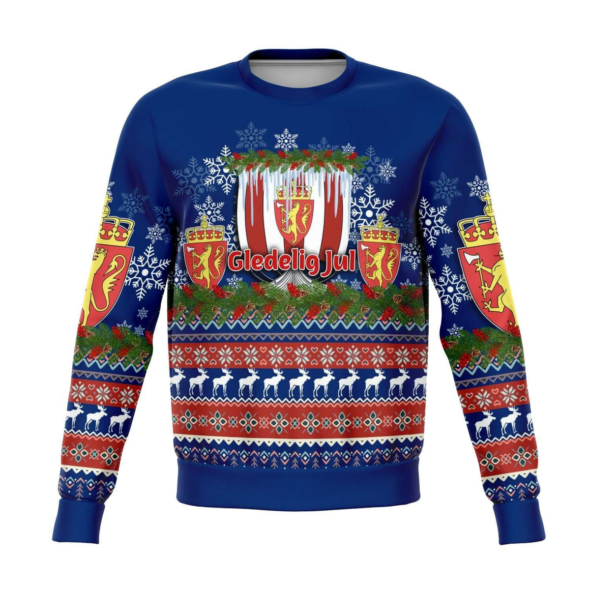 Norway Viking Ship Christmas Sweatshirt RLT7 - Wonder Print Shop