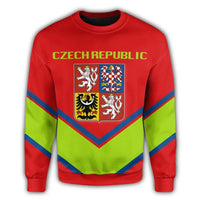 Czech Republic Coat Ofrms Sweatshirt Lucian Style RLT13 - Wonder Print Shop
