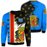 Congo Coat Of Arms Sweatshirt Flag Style RLT13 - Wonder Print Shop