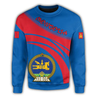 Mongolia Coat Of Arms Sweatshirt Cricket Style RLT13 - Wonder Print Shop