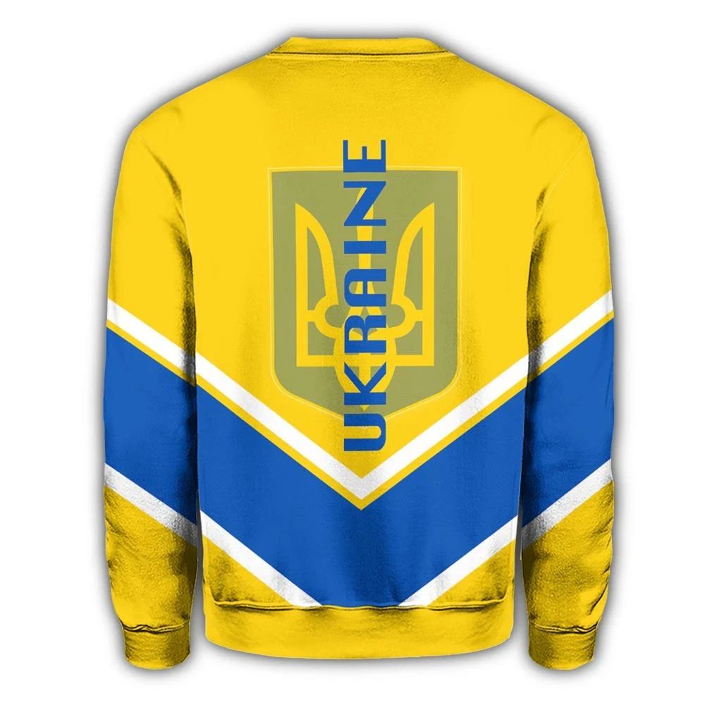 Ukraine Coat Of Arms Sweatshirt Lucian Style RLT7 - Wonder Print Shop