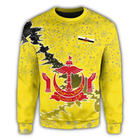 Brunei Christmas Coat Of Arms Sweatshirt X Style RLT7 - Wonder Print Shop