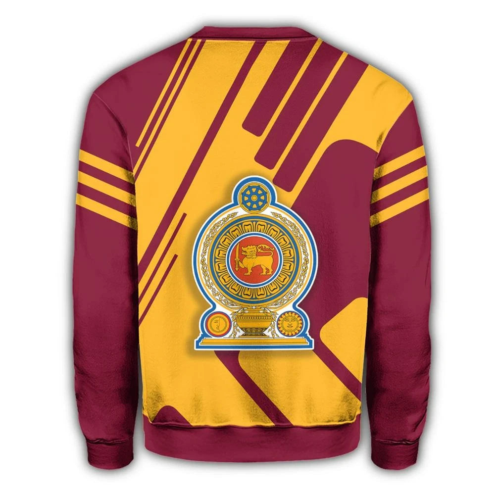Sri Lanka Coat Of Arms Sweatshirt Rockie RLT7 - Wonder Print Shop