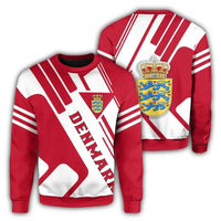 Denmark Coat Of Arms Sweatshirt Rockie RLT13 - Wonder Print Shop