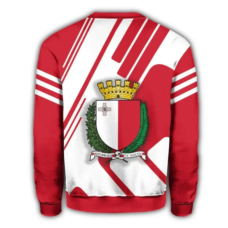 Malta Coat Of Arms Sweatshirt Rockie RLT12 - Wonder Print Shop