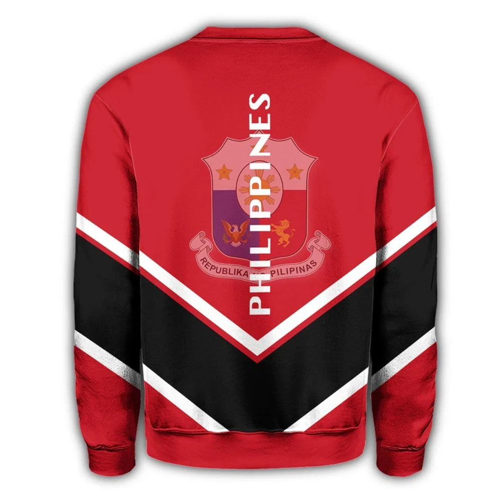 Philippines Coat Of Arms Sweatshirt Lucian Style RLT6 - Wonder Print Shop