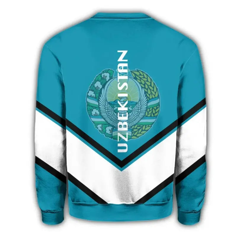 Uzbekistan Coat Of Arms Sweatshirt Lucian Style RLT12 - Wonder Print Shop