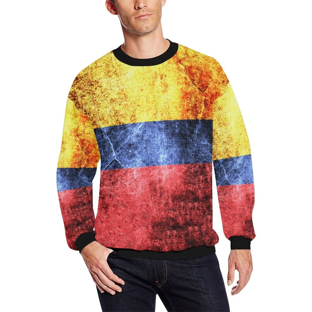 Colombia Darken Flag Sweatshirt RLT7 - Wonder Print Shop