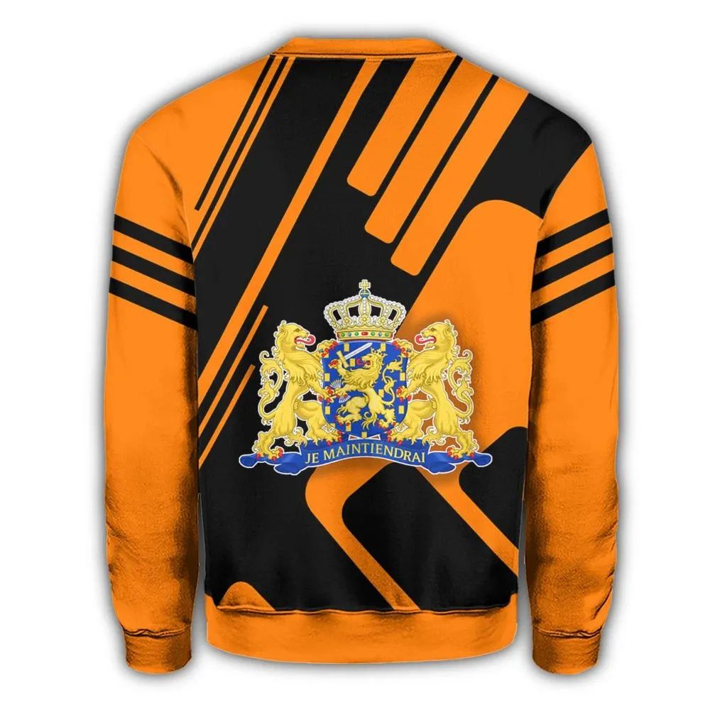 Netherlands Coat Of Arms Sweatshirt Rockie RLT7 - Wonder Print Shop
