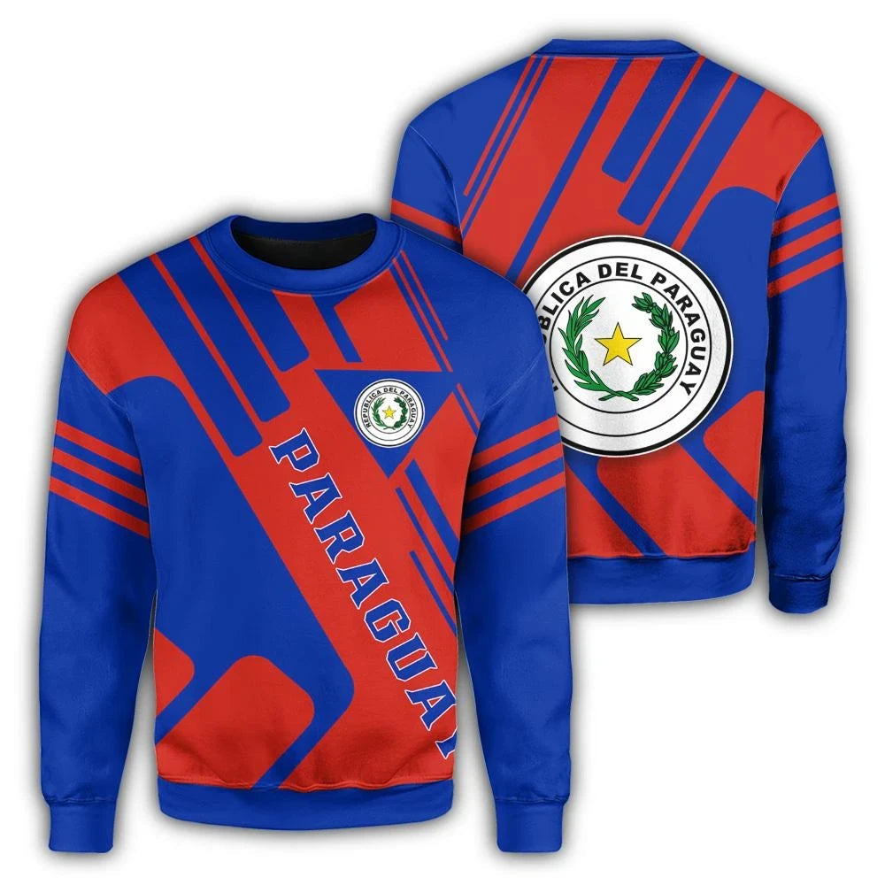 Paraguay Coat Of Arms Sweatshirt Rockie RLT7 - Wonder Print Shop