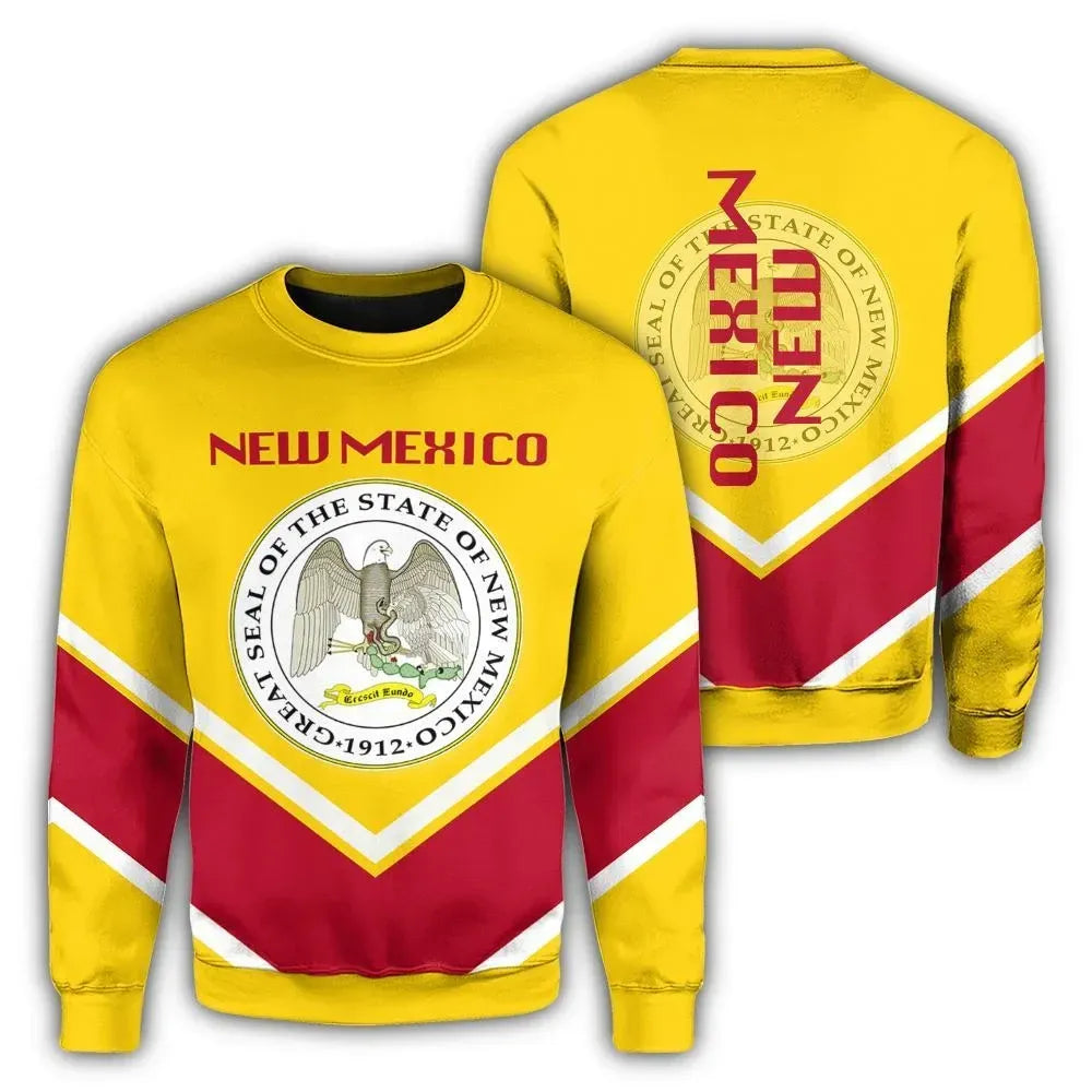 New Mexico Coat Of Arms Sweatshirt Lucian Style RLT13 - Wonder Print Shop