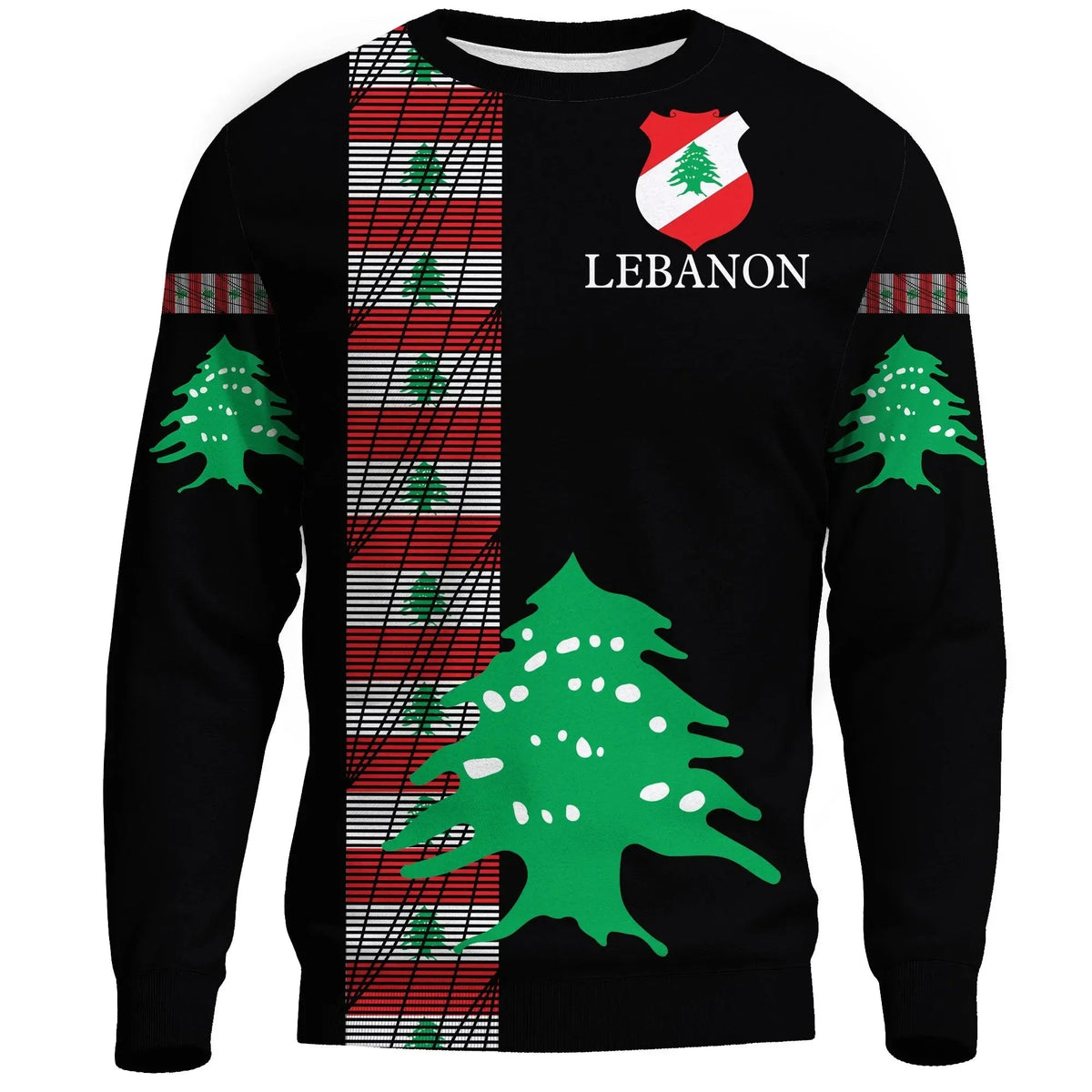 Lebanon - United Sweatshirt Knitted Long - Sleeved Sweater RLT6 - Wonder Print Shop