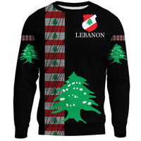 Lebanon - United Sweatshirt Knitted Long - Sleeved Sweater RLT6 - Wonder Print Shop