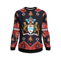 Guyana Christmas Sweatshirt - Santa Claus Ho Ho Ho RLT8 - Wonder Print Shop