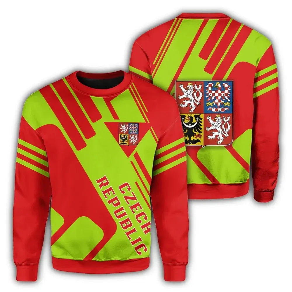 Czech Republic Coat Ofrms Sweatshirt Rockie RLT13 - Wonder Print Shop