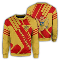 Montenegro Coat Of Arms Sweatshirt Rockie RLT13 - Wonder Print Shop