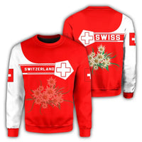 Switzerland Coat Of Arms Sweatshirt Simple Style RLT13 - Wonder Print Shop