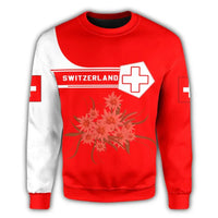 Switzerland Coat Of Arms Sweatshirt Simple Style RLT13 - Wonder Print Shop